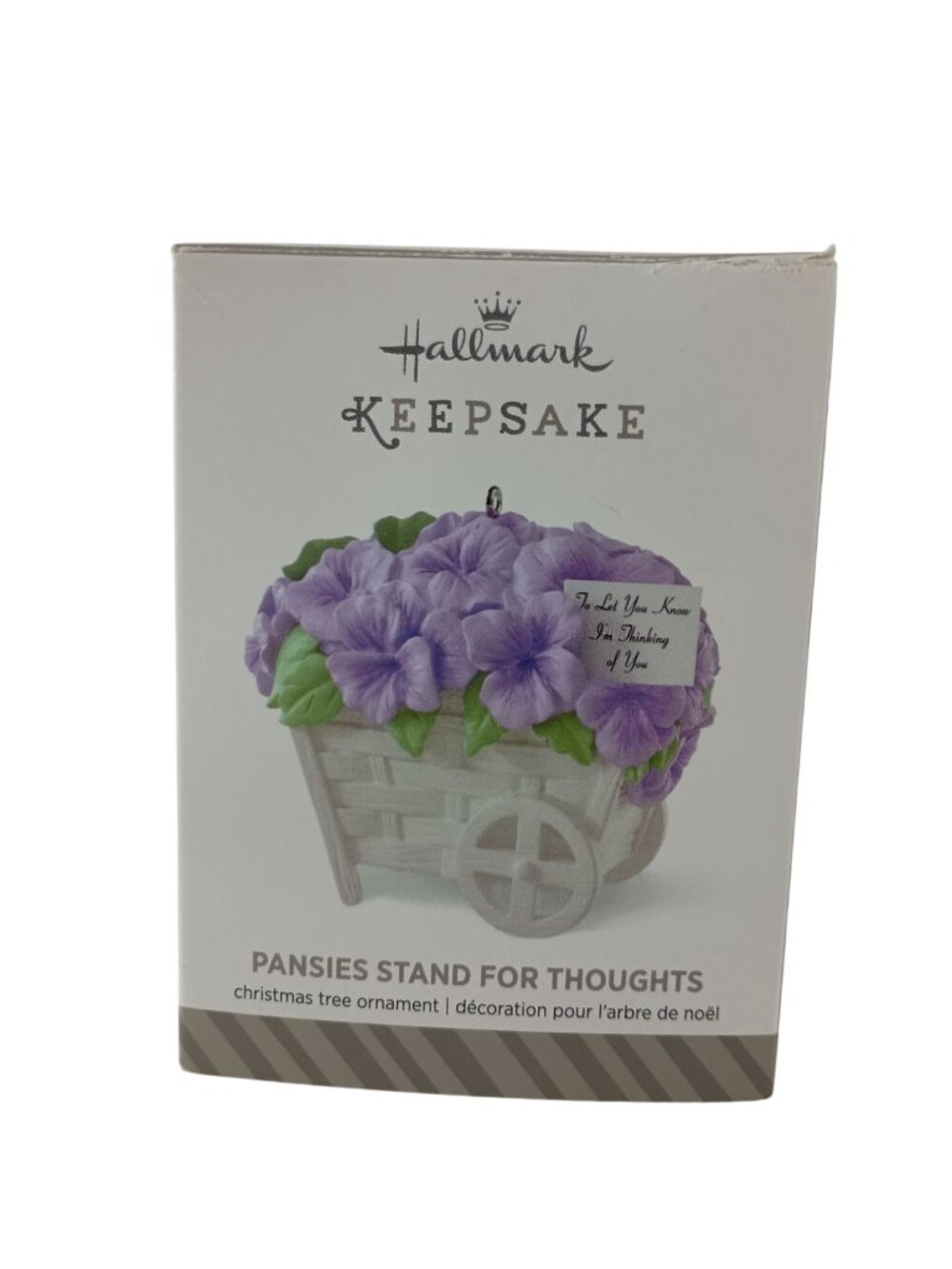 Hallmark Keepsake Christmas Ornament Pansies Stand For Thoughts 2014